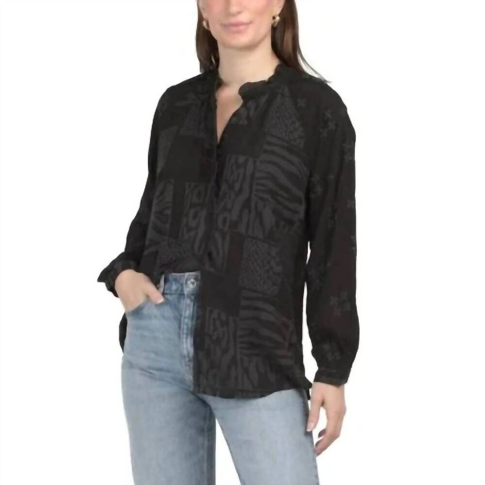 NEW JOHNNY WAS jaga molli blouse in black